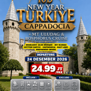 10D NEW YEAR TURKIYE CAPPADOCIA + MT ULUDAG & BOSPHORUS CRUISE