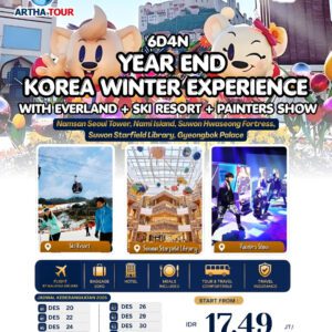 6D4N YEAR END KOREA WINTER EXPERIENCE WITH EVERLAND + SKI RESORT + PAINTERS SHOW