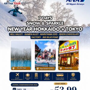 7D SNOW & SPARKLE NEW YEAR HOKKAIDO + TOKYO