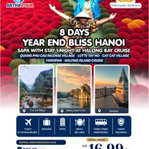 8D YEAR END BLISS HANOI SAPA WITH 1 NIGHT AT HALONG BAY CRUISE